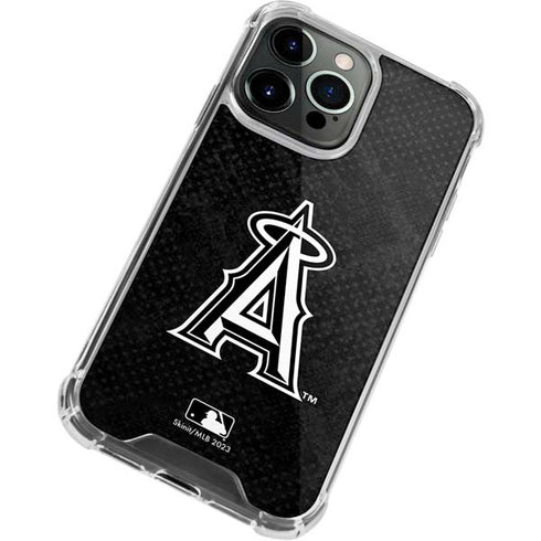 MLB Los Angeles Angels Dark Wash iPhone 15 Pro Clear Case
